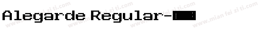Alegarde Regular字体转换